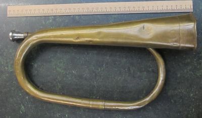 Лот: 10495482. Фото: 1. труба полковая медная, 19 век. Музыкальные инструменты
