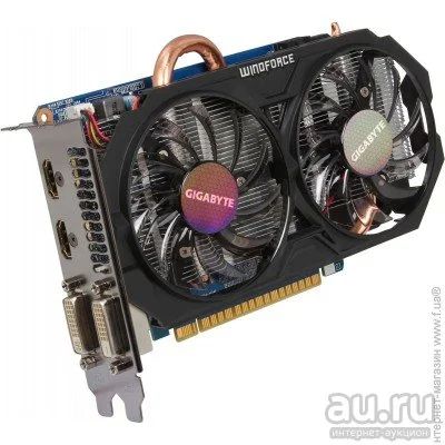 Лот: 17915508. Фото: 1. Видеокарта Gigabyte GeForce GTX750Ti... Видеокарты