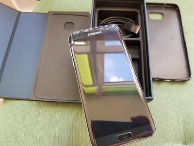 Лот: 12014776. Фото: 1. Galaxy S7 edge черный 32гб ростест. Смартфоны