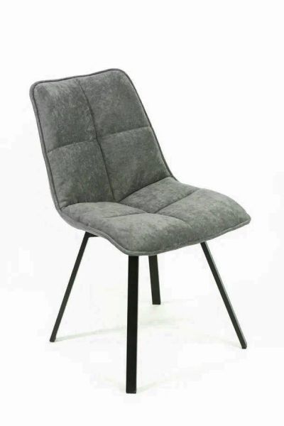 Лот: 20985846. Фото: 1. Стул A102-P ткань DARK GREY VL27... Столы, стулья, обеденные группы
