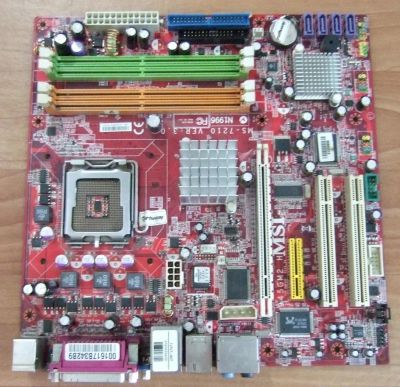 Лот: 7389615. Фото: 1. MSI 945GM2-FI (не рабочая). Материнские платы