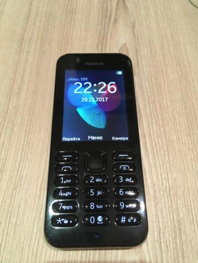 Лот: 10695782. Фото: 1. Сотовый телефон Nokia 222 Black. Кнопочные мобильные телефоны