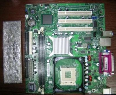 Лот: 764205. Фото: 1. MB s478 + celeron 1.7 + кулер... Материнские платы