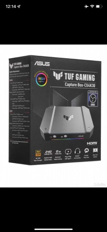 Лот: 25524664. Фото: 1. Устройство видеозахвата ASUS TUF... Зарядные устройства, блоки питания для бытовой техники