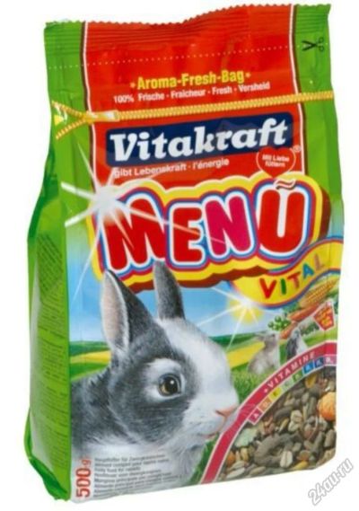 Лот: 5840100. Фото: 1. Корм Vitakraft Premium Menu Vital... Корма