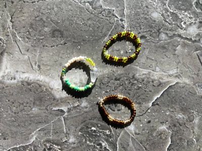 Лот: 21095493. Фото: 1. Кольца из бисера, ручная работа. Бижутерия ручной работы