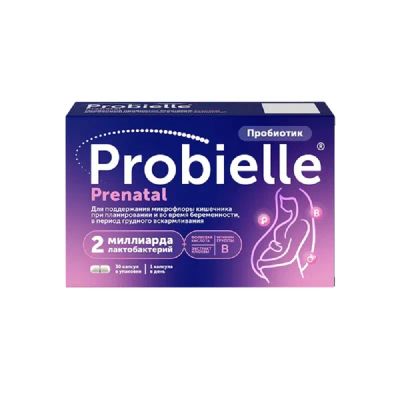 Лот: 23723129. Фото: 1. Probielle Prenatal Пробиотик капсулы... Лекарства
