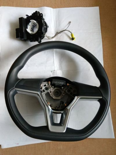 Лот: 24385462. Фото: 1. Руль + шлейф (кольцо SRS) Nissan... Ходовая, подвеска, рулевое управление