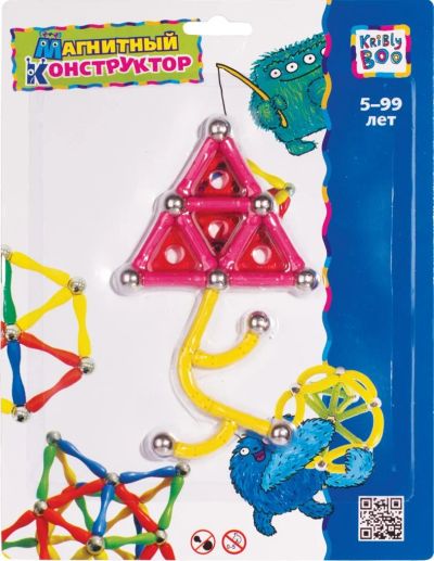 Лот: 8806474. Фото: 1. Конструктор магнитный Фигуры-3... Конструкторы