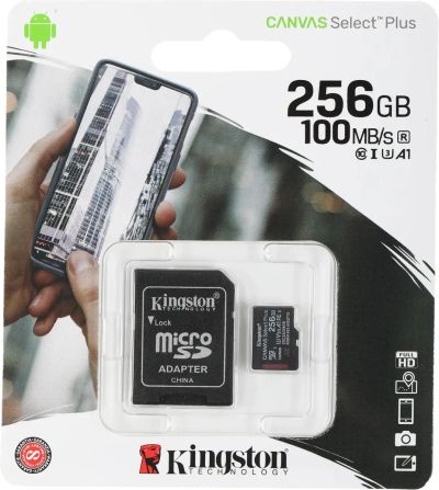 Лот: 23270018. Фото: 1. Micro SD 256Gb\карта MicroSDHC... Карты памяти
