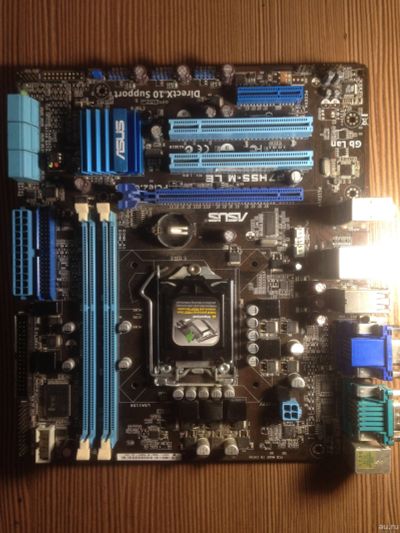 Лот: 15278374. Фото: 1. asus p7h55-m le. Материнские платы