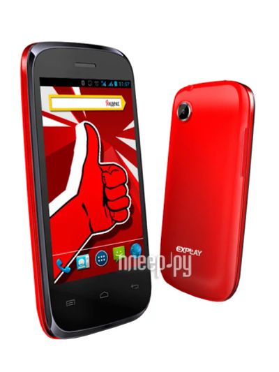 Лот: 4641328. Фото: 1. Сотовый телефон Explay N1 red. Кнопочные мобильные телефоны