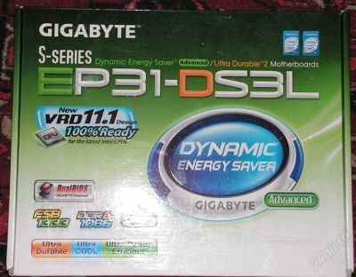 Лот: 2216452. Фото: 1. GIGABYTE GA-EP31-DS3L S775 + P4-631... Материнские платы