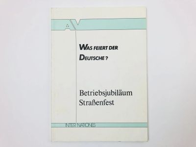 Лот: 23291758. Фото: 1. Was feiert der Deutsche? Betribsjubilaum... Другое (учебники и методическая литература)