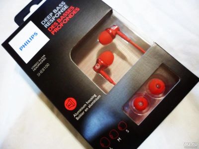 Лот: 10456221. Фото: 1. Наушники Philips SHE8100RD. Новые... Наушники, гарнитуры