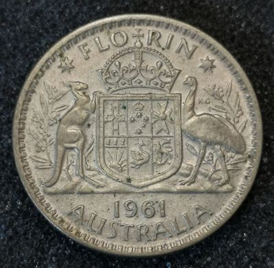 Лот: 23338114. Фото: 1. 1 флорин 1961 года. Австралия... Австралия и Океания