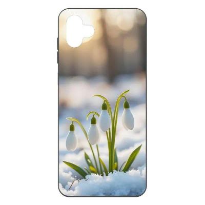 Лот: 25134809. Фото: 1. Чехол Krutoff Soft Case "Подснежники... Чехлы, бамперы