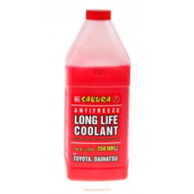 Лот: 18584543. Фото: 1. Антифриз sakura red (красный... Масла, жидкости