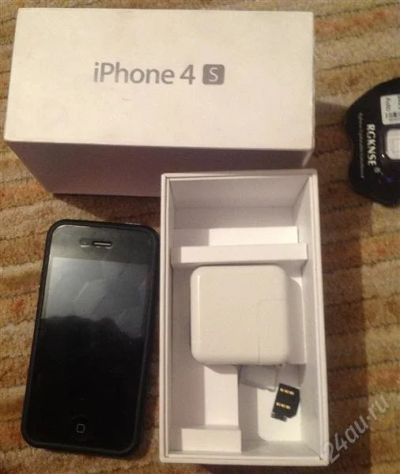 Лот: 2878133. Фото: 1. iPhone 4S 16gb черный срочно... Смартфоны