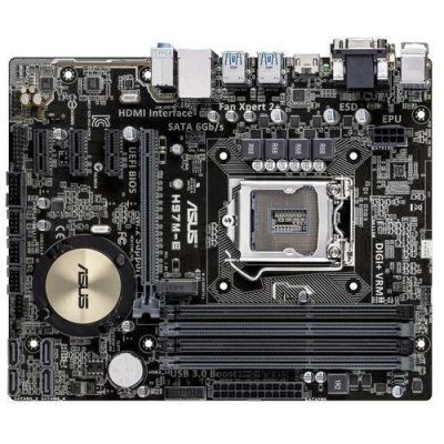 Лот: 4653932. Фото: 1. Мат.плата S1150 H97 Asus H97M-E... Материнские платы