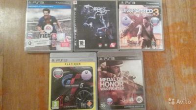 Лот: 5256779. Фото: 1. PS3 5 игр по цене 1. Игры для консолей