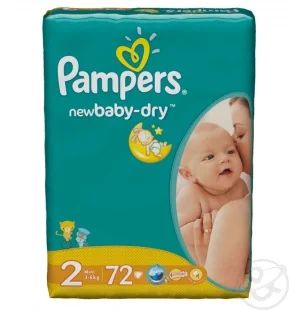 Лот: 5030284. Фото: 1. Подгузники Pampers NewBaby-dry... Детская гигиена