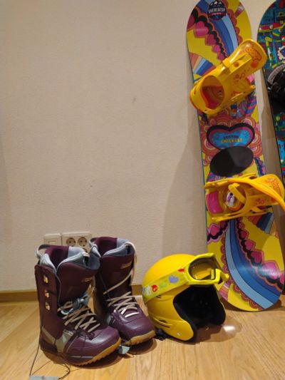 Лот: 15045790. Фото: 1. Детский сноуборд комплект для... Комплект в сборе