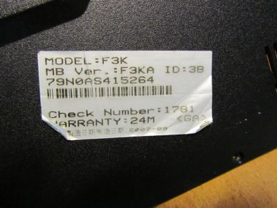 Лот: 3131701. Фото: 1. Ноутбук Asus F3K. Ноутбуки