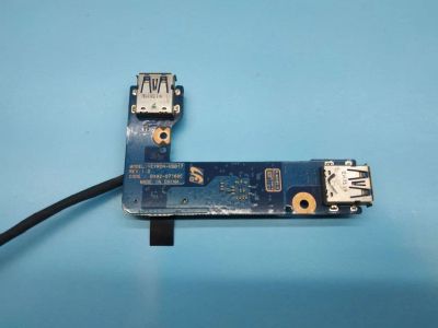 Лот: 17129006. Фото: 1. Б/У плата с разъемами USB на шлейфе... Разъёмы