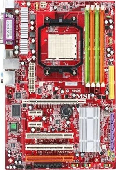 Лот: 2892072. Фото: 1. материнская плата MSI Socket am2... Материнские платы