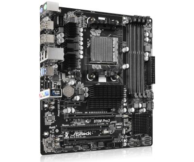 Лот: 19417316. Фото: 1. Сборка ASRock 970M Pro3 + Athlon... Комплекты запчастей