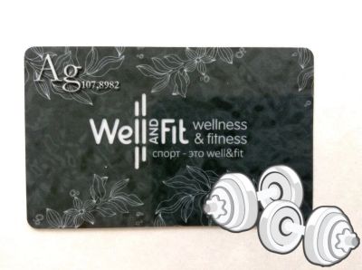 Лот: 6199894. Фото: 1. Клубная карта WELL and FIT. Другое (спортивные товары)