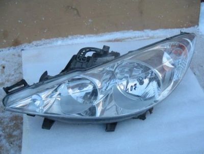 Лот: 3900527. Фото: 1. Фара левая 207 2006 оригинал Peugeot... Оптика и освещение
