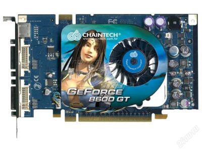 Лот: 825659. Фото: 1. Chaintech GeForce 8600 GT 540... Видеокарты