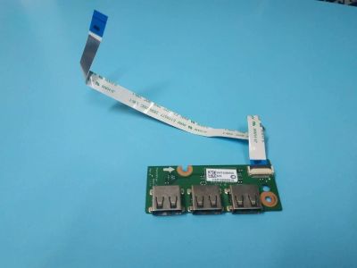 Лот: 16451744. Фото: 1. Б/У плата с разъемами USB на шлейфе... Печатные платы