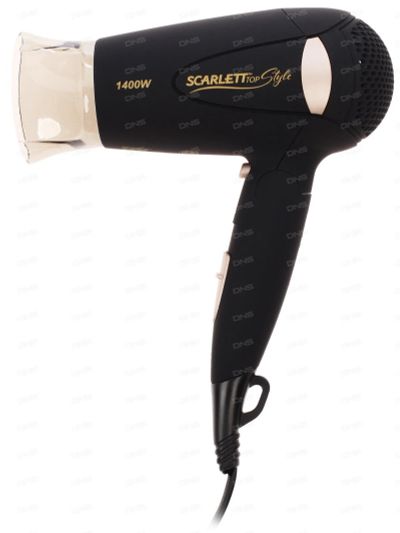 Лот: 17699520. Фото: 1. Фен Scarlett SC-HD70IT10 черный... Укладка и стрижка волос, бритьё, эпиляция