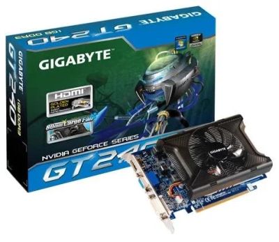 Лот: 11123472. Фото: 1. Видеокарта GT 240 1 gb. Видеокарты