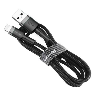 Лот: 24878702. Фото: 1. Кабель Baseus Cafule USB - Lightning... Дата-кабели, переходники