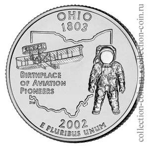Лот: 11308176. Фото: 1. США 25 центов 2002 года. Серии... Америка