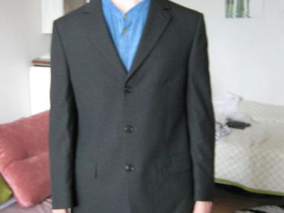 Лот: 5821685. Фото: 1. Пиджак чёрно- серый новый мужской... Пиджаки