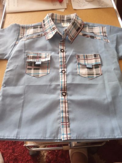 Лот: 16192986. Фото: 1. Рубашка для мальчика. Рубашки, блузки, водолазки