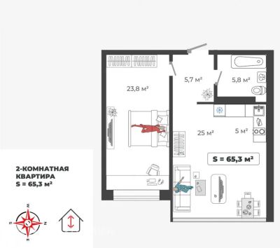 Лот: 21109561. Фото: 1. Продажа Квартира Абакан, Авиаторов... Квартиры, студии