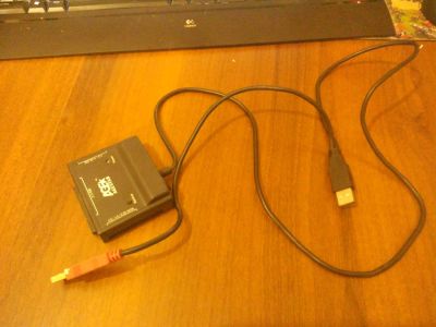 Лот: 4816635. Фото: 1. USB переходник (с отломанным sata... Шлейфы, кабели, переходники