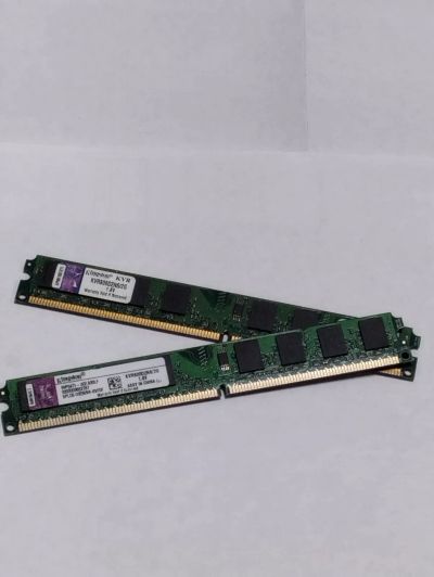 Лот: 24999960. Фото: 1. ОЗУ 4GB/800Мгц/DDR2/Kingston/2шт... Оперативная память