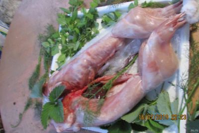 Лот: 16993763. Фото: 1. мясо кролика к празднику. Мясо, птица, яйцо