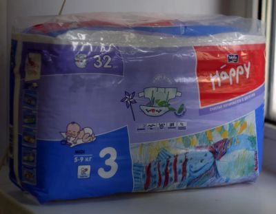 Лот: 4461509. Фото: 1. Подгузники Bella Happy Fun MIDI... Детская гигиена