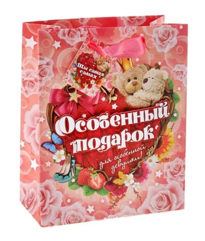 Лот: 6702811. Фото: 1. Пакет подарочный "Особенный подарок... Подарочная упаковка