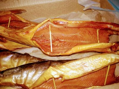 Лот: 15662073. Фото: 1. Горбуша холодного копчения.не... Икра, рыба, морепродукты