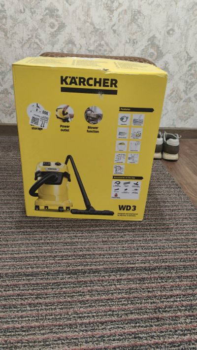 Лот: 25430740. Фото: 1. Строительный пылесос Karcher WD... Пылесосы, паровые швабры