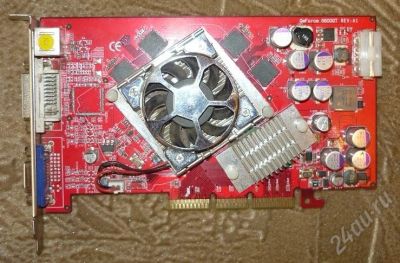 Лот: 177303. Фото: 1. Geforce 6600GT AGP 128MB DDR3... Видеокарты
